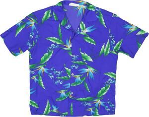 Vintage Helena's Purple Orchid Aloha Shirt